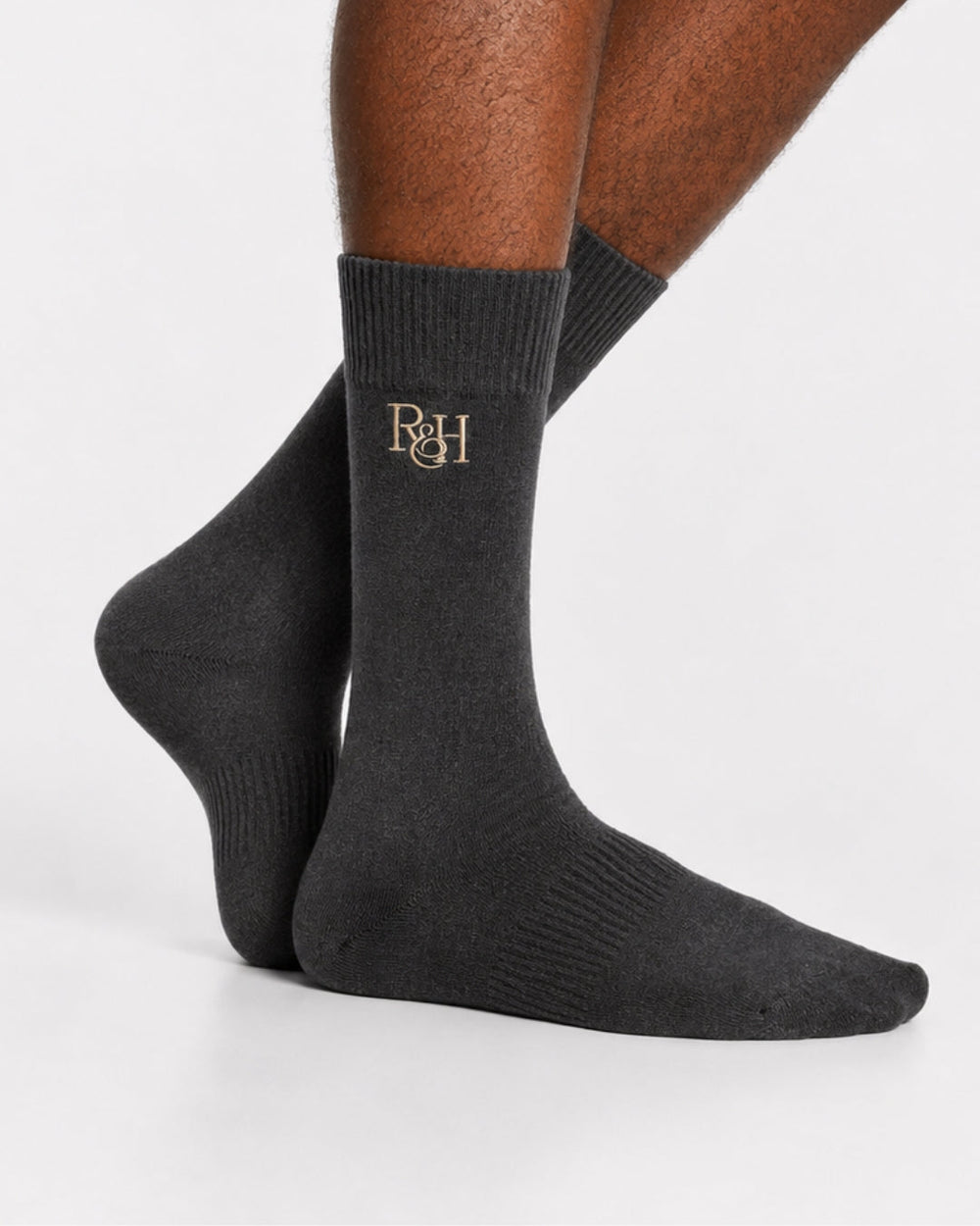 Grey mid-calf socks