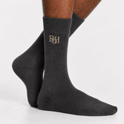 Grey mid-calf socks