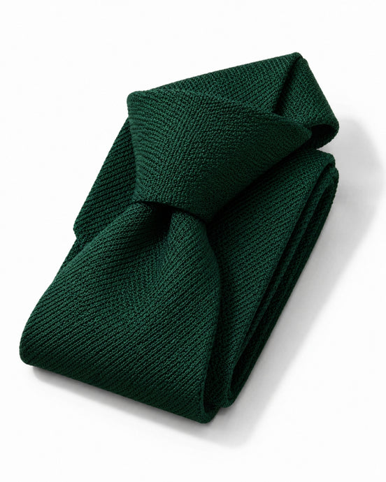 Forest Green Grenadine Tie