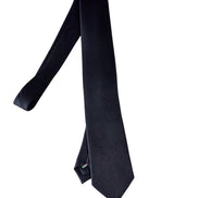 Black tie on a white background