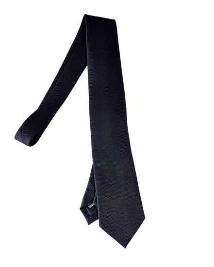 Black tie on a white background